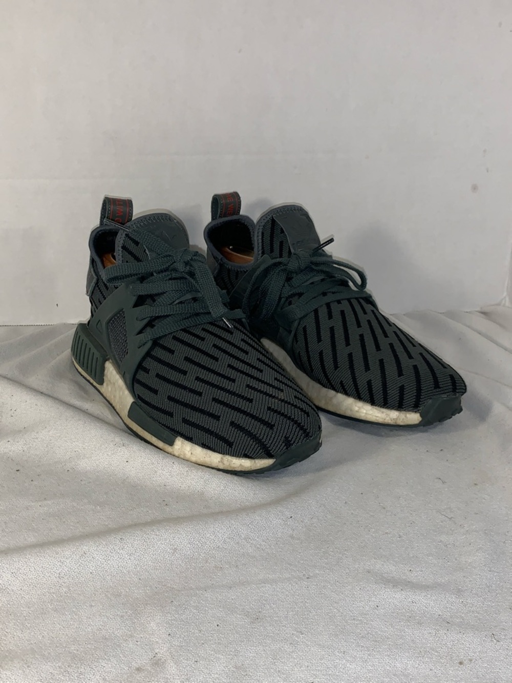 Adidas Womens NMD XR1 Primeknit Utility Ivy Running Sneakers